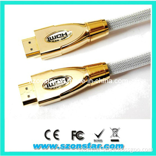 High End Metal Plug 1.4V HDMI Cable 1080P